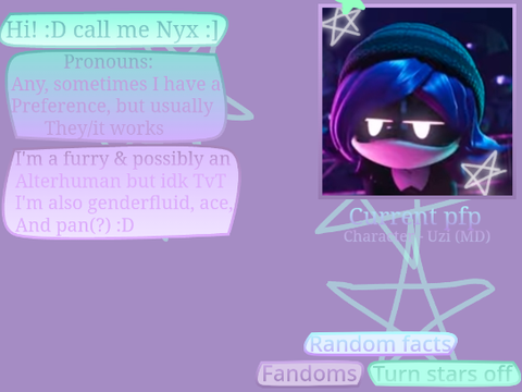 ☆ Extended bio/chatroom ☆
