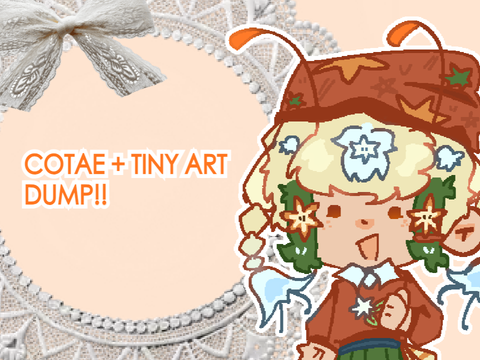 OPEN COTAE ADOPT! + tiny art dump yayy