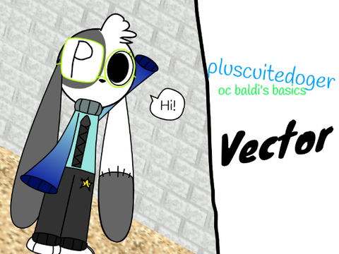 pluscuitedoger (baldi's basics oc) vector