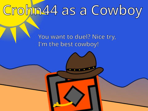 Crohn44 as a Cowboy