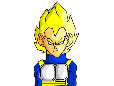 Super Saiyan Vegeta!