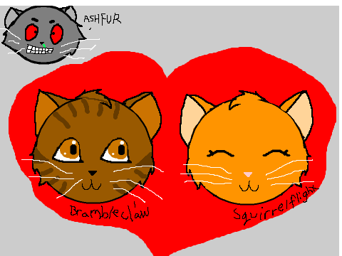 Brambleclaw and Squirrelflight (Warrior Cats)