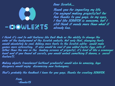 Dear Scratch...