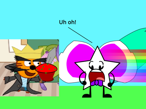 Here is your poisoned cupcake says the evil king