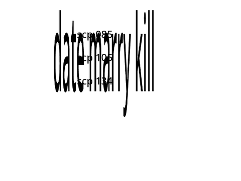 date marry kill scp theme