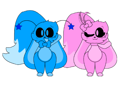 Dazzle (Voidbun!Stepanek) and Glamour (VoidBun!Starry)