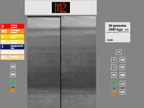 Lifts 1-5 at Odori Matsumi Restaurant Centre