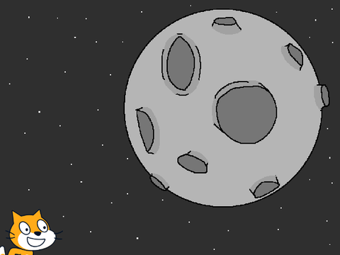 Kitty go to moon