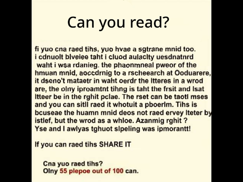Not everyone can read this! Can you? remix