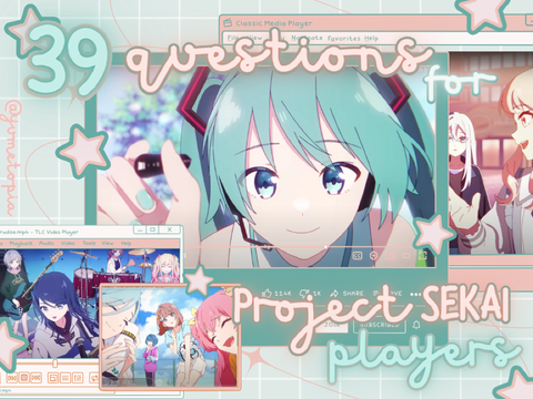 ✰ 39 questions for pjsk players ✰ remix