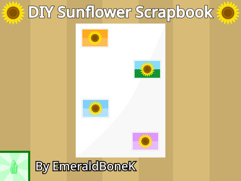 DIY Sunflower Scrapbook