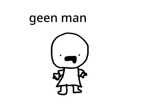 geen man