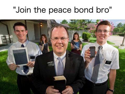 "Join the peace bond bro"