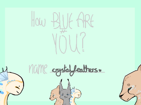 ✩ how blue are you? 