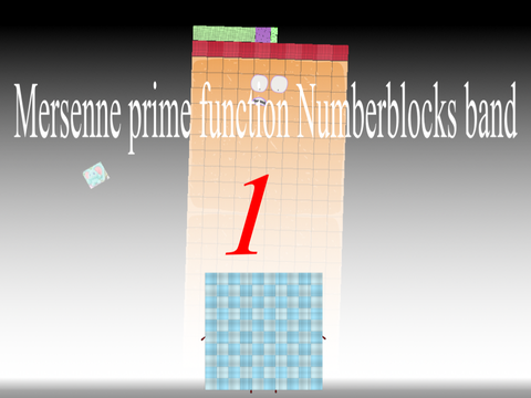 Mersenne prime function Numberblocks band: 1