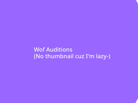 WINGS OF FIRE AUDITIONS!