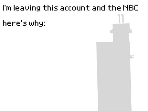 I'm leaving this account and the NBC