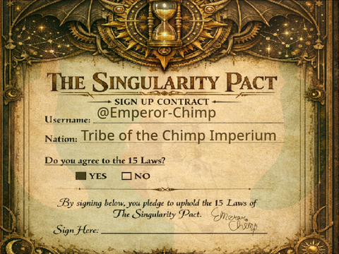 The Singularity Pact Sign Up Form [TCI Signage]