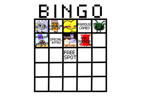 TPOT 23 - 25 BINGO CARD
