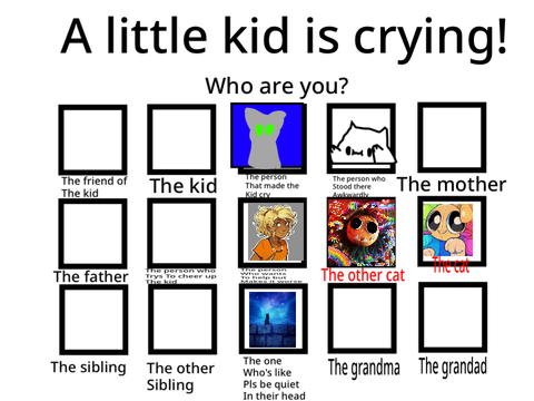 A little kid is crying! Who are you? remix