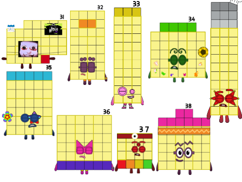 numberblocks band thirties but it's my old thirties