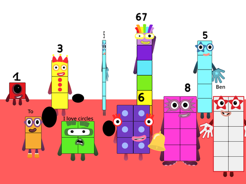 Number Blobs Bands 2