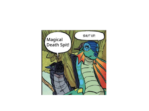 Annoy Glory by writing in text bubble 
