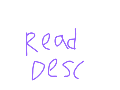 Important read description 