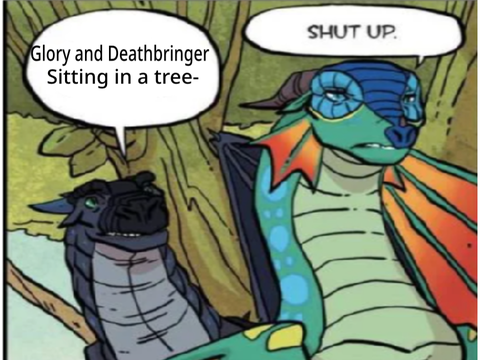 Annoy Glory by writing in text bubble 