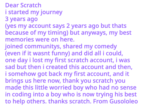Dear scratch