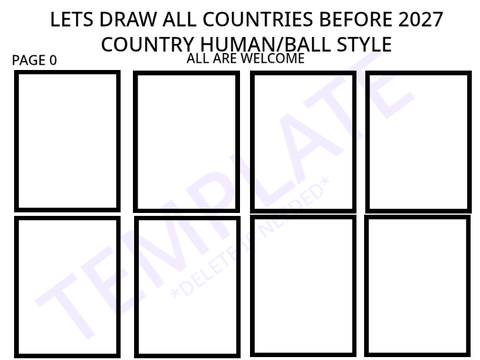 LETS DRAW ALL COUNTRIES BEFORE 2027!  remix remix