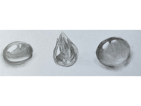 Water Droplets Drawing