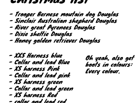 POV: My Christmas list…. 
