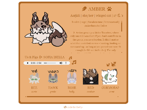 Toyhouse Character Pages