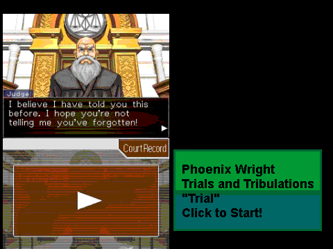 Phoenix Wright Trials and Tribulations "Trial" Music