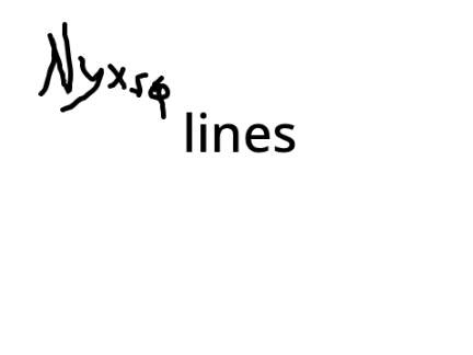 Ɲꪗ×⚸န lines