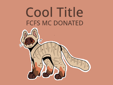 [38.] closed - “ Cool Title ” — fcfs mc litter