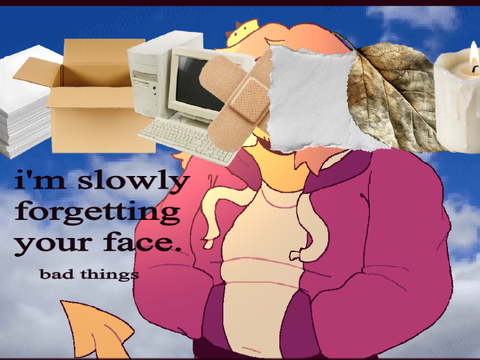 i'm slowly forgetting your face. (meme)