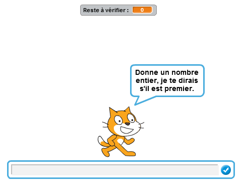 Vérification nombres premiers