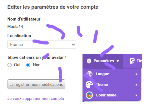 Nouveau paramètre ! On peut avoir le cadre oreilles de chat gratuitement !