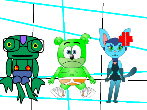 Gummibar The Movie 3D Scene: BURNED!!!!!!!!!!!!!