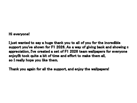 Thanks For All The Support!