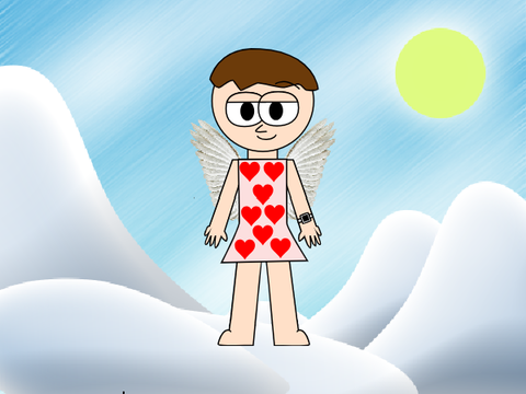 Aiden and Friends as Cupids