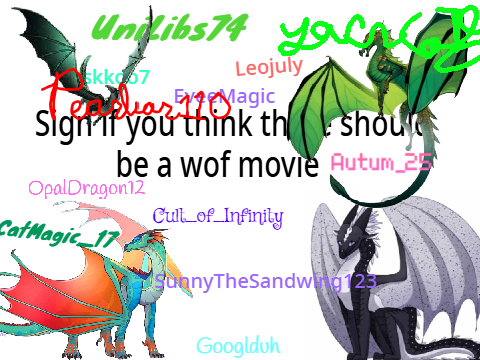 Sign If You Think We Need A WOF Movie remix remix remix remix remix remix remix