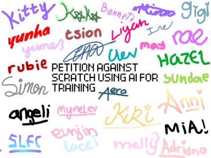 petition against scratch using ai  remix remix remix