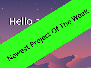 ✿ Project Of The Week ✿ : )