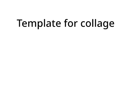 Cabin collage template.