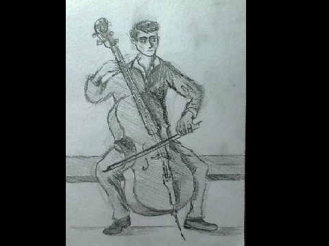 He plays CELLO