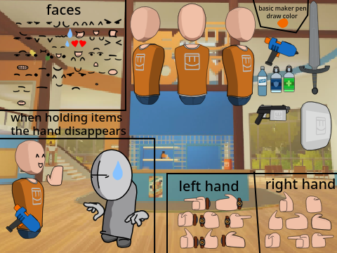 recroom player spritesheet