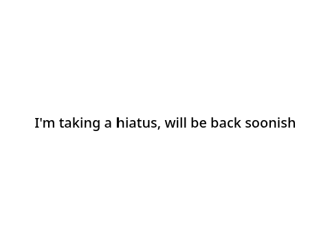 I will return